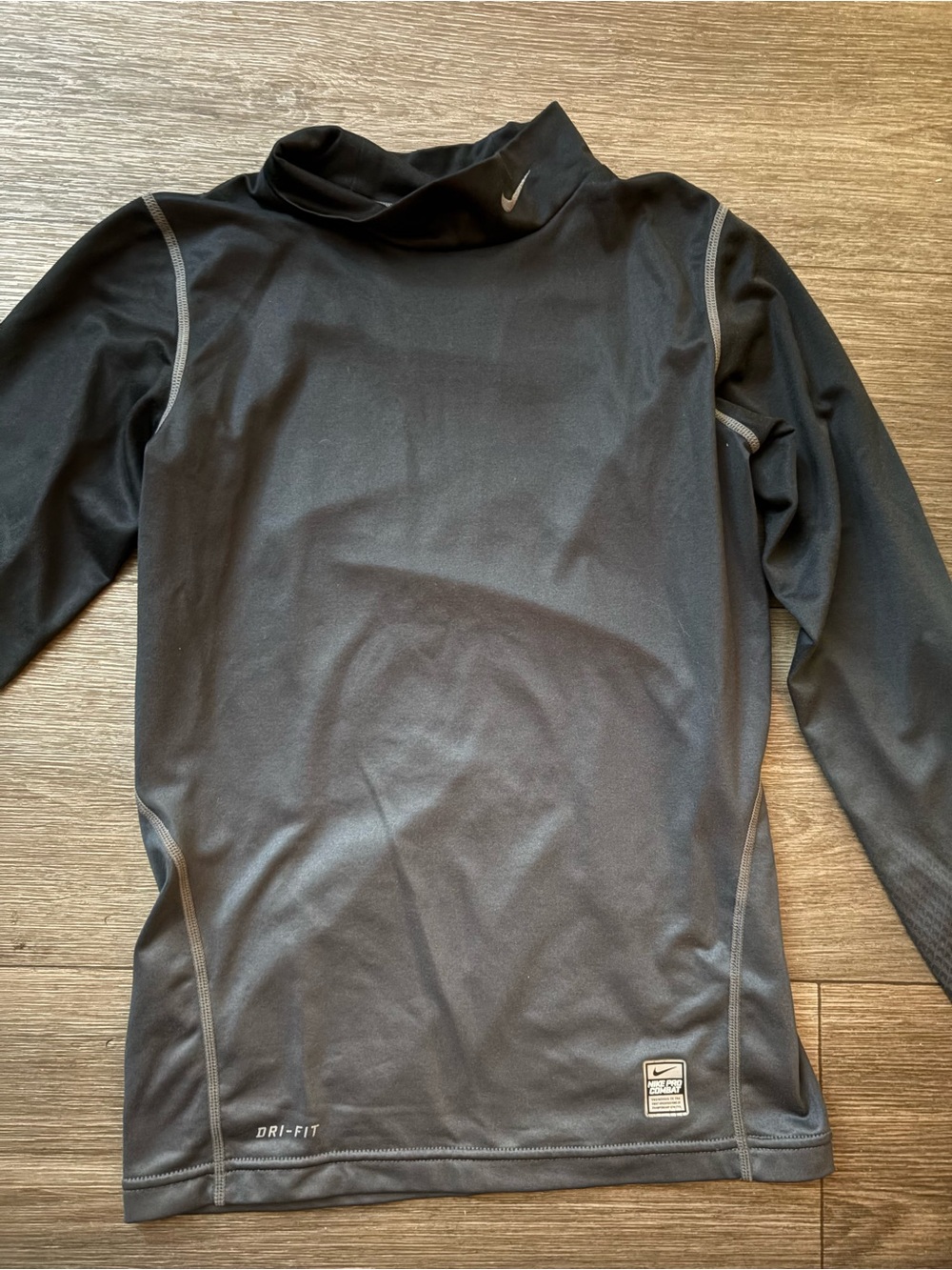 Nike Pro Combat Dri-FIT Compression Long Sleeve Mock Neck Top Large